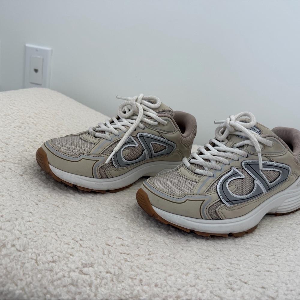 Dior Beige and Gray Women's Sneakers